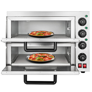 Four à <span class=keywords><strong>pizza</strong></span> électrique commercial 3000 W à double couche, <span class=keywords><strong>machine</strong></span> à cuire 220V/50Hz - Product Image 4