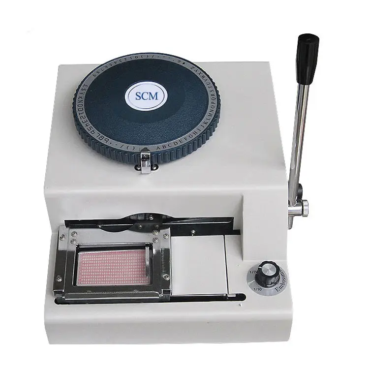 China工場12KG Braille Printer Manual PVC Plastic Card Embossing Machine / Engraving Machine Suzhou