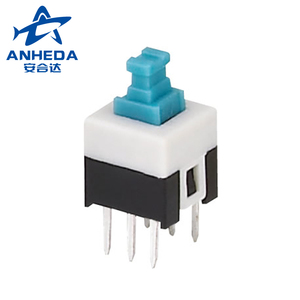 Kfc 7*7 interruptor de botão eletrônico, 6 pinos autotravamento, não bloqueio, pequeno, de plástico - Product Image 2