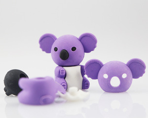 Fournitures éducatives mignonnes 3D ours koala en <span class=keywords><strong>forme</strong></span> d'animal ensemble <span class=keywords><strong>gomme</strong></span> pour enfants - Product Image 2