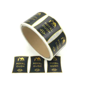 사용자 정의 디자인 향수 병 스티커 라벨 컬러 인쇄 금박 향수 종이 라벨