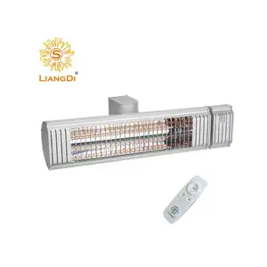 LiangDi low glare infrared heating lamp patio oscillating heater
