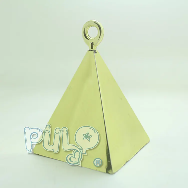Metallic pirâmide pesos balão decoração do partido