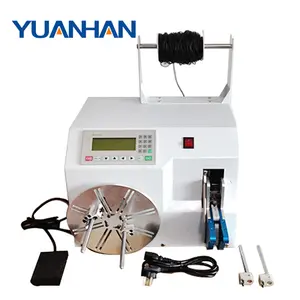 Semi-automatic wire coiler and binder machine Touch screen cable winding machine