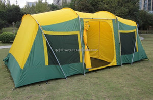 Tentes <span class=keywords><strong>de</strong></span> <span class=keywords><strong>camping</strong></span> familiales en plein air personnalisées JWJ-051 grande tente safari <span class=keywords><strong>de</strong></span> luxe imperméable 2 chambres 8 personnes - Product Image 3