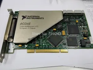 PCI-6036E الصكوك الوطنية PCI-6036E ني دق بطاقة 16 بت التناظرية المدخلات ، بطاقة متعددة الوظائف PCI-6036E