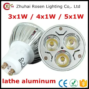 Gu10 Spotlight Modern 12v 110V 220V lamp cup lathe die casting aluminium GU10 MR16 3w 4w 5w 3x1w 4x1w 5x1w led spotlight