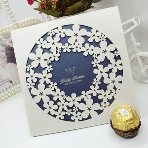 Inviti di Nozze Bestseller, Biglietti Pieghevoli con Taglio Laser a Fiore, Romantici Biglietti Matrimoniali in Stile Europeo, Carte Artigianali per Matrimonio - Product Image 2