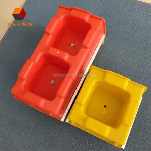 Thailand Concrete Block Making Plastic Mould Interlocking Molds With Different Color Shell