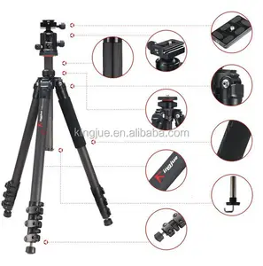 wholesale Professional camera flexible tripod Kingjoy camera camcorder tripod F2207R fiber carbon versatile tripod