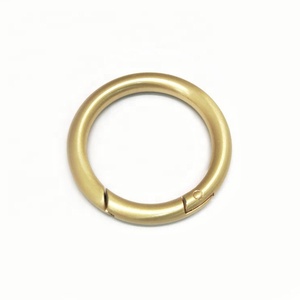 5mm grand mousqueton en or brossé grand rond en métal mousqueton anneau - Product Image 6