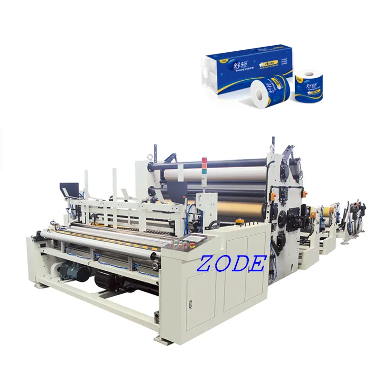 Máquina de enrolamento de papel toalha, máquina de enrolamento de tecidos do banheiro 2 4toneladas/dia capacidade de produção 4 peças 100-300mm 1-4 conjuntos