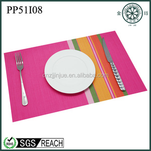 오렌지 컬러 냅킨 짠 비닐 호텔 뷔페 음식 placemats 테이블 러너 대형 pvc tablemats