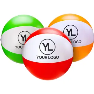 Custom PVC Inflatable Beach Ball ที่มีการพิมพ์โลโก้ส่งเสริมการขาย PVC Inflatable Beach Ball