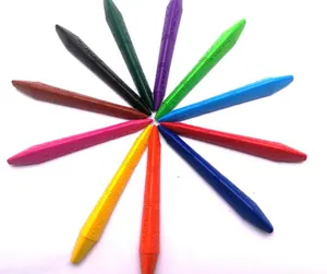 Hình Dạng Tam Giác Crayon Hai Mặt Nhựa Crayon Cho Trẻ Em Vẽ Tốt
