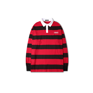 Magliette Polo <span class=keywords><strong>a</strong></span> <span class=keywords><strong>Righe</strong></span> Rosse, Nere e Gialle in Stile Vintage Scolastico - Product Image 1