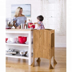 Sgabello da Cucina per Bambini - Torre Regolabile in Altezza in Legno di Bambù Massiccio, Pieghevole, per Piccoli Chef - Product Image 2