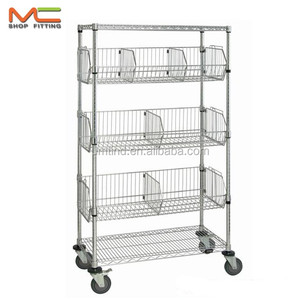 רשת סופרמרקט חוט מדפי רשת אחסון בית מדפים - Product Image 2