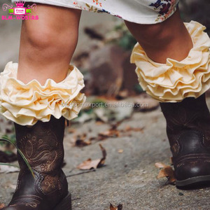 Knee High Baby <strong>Socks</strong> Cotton Triple Ruffle Tights <strong>Leg</strong> <strong>Warmers</strong> Solid White Kids Girls Icing Ruffle Boot <strong>Socks</strong> - Product Image 4