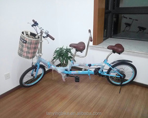 Bicicleta en tándem <span class=keywords><strong>plegable</strong></span> de 20 pulgadas para amantes/bicicleta de surrey de 6 velocidades con alta calidad - Product Image 1