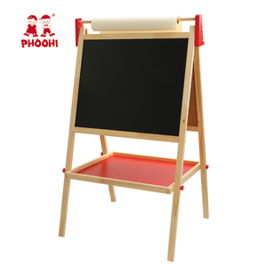 <span class=keywords><strong>Madera</strong></span> magnética doble niños caballete niños <span class=keywords><strong>pizarra</strong></span> de caballete tablero de dibujo mágico - Product Image 2