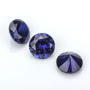Synthétique corindon rond 6.5MM, 34 # saphir bleu, de grande qualité, vente en gros, livraison gratuite - Product Image 3