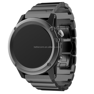 Correa de metal de acero inoxidable de 26 mm de ancho para <span class=keywords><strong>Garmin</strong></span> Band, correa de reloj de metal para <span class=keywords><strong>Garmin</strong></span> Fenix <span class=keywords><strong>3</strong></span> GMFNX3BBMB - Product Image 6