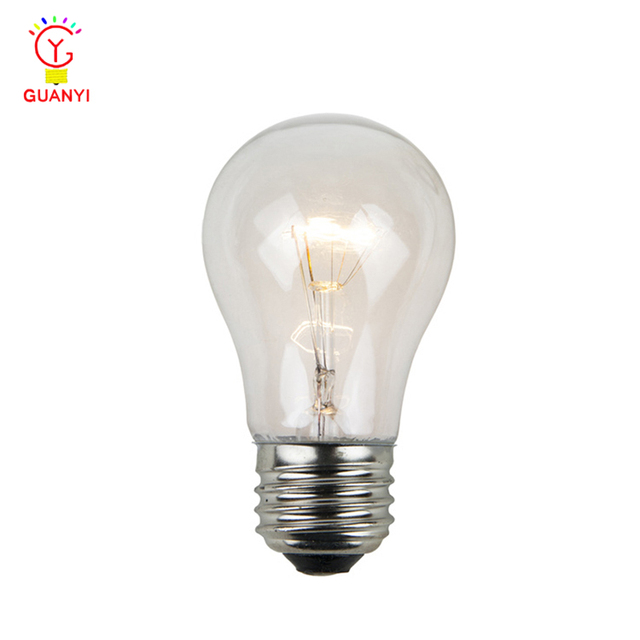 For UL 15W A15 Clear Retro Incandescent Bulb Replacement Made of Glass
