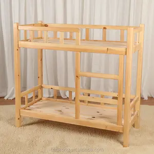 गर्म बिक्री ठोस लकड़ी बच्चों चारपाई बिस्तर डबल डिजाइन