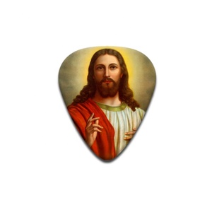 Cheerhas Giá Tốt Nhất Tùy Chỉnh In Trống <span class=keywords><strong>Guitar</strong></span> Chọn Chúa Giêsu Loạt 0.46 0.71 081 0.88 0.96 Có Dây Cụ Các Bộ Phận Phụ Kiện - Product Image 5