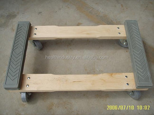 Carro de muebles móviles con tapa de goma estilo Chicago de 4 ruedas con almohadilla de goma resistente y ruedas giratorias TPR - Product Image 4