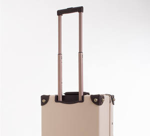 <span class=keywords><strong>Valise</strong></span> décorative de style vintage blanche avec <span class=keywords><strong>4</strong></span> roulettes pivotantes - Product Image 3