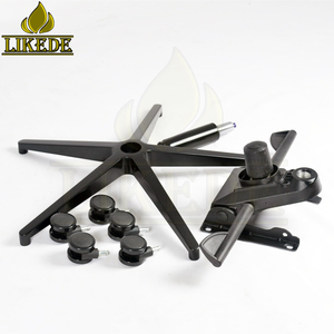 Vendita calda 5 stella prong gambe di sedia in alluminio nero girevole gaming sedia da ufficio componente base della poltrona - Product Image 4