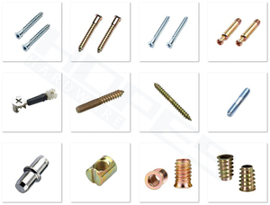 Vis à bois à douille hexagonale avec attache intérieure et extérieure, pièces, tête à fraise, meuble - Product Image 6