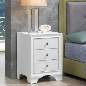 Bàn Cạnh Giường 3 Ngăn Kéo Đầu Giường Bên Cạnh Bàn Cạnh Giường Màu Trắng - Product Image 4