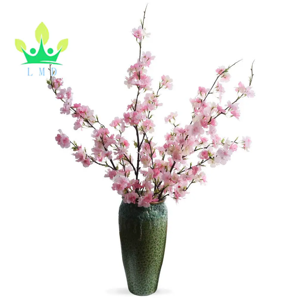 Artificiale Cherry Blossom Fiori, 4 pz Rami di Pesco di Seta Alto Composizioni di Fiori per la Casa Decorazione di Cerimonia Nuziale