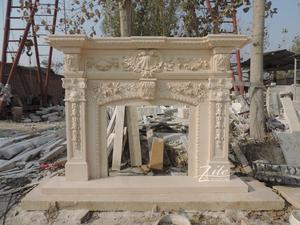 Sculpture détaillée Classique En Marbre Blanc <span class=keywords><strong>Pas</strong></span> <span class=keywords><strong>Cher</strong></span> <span class=keywords><strong>Cheminée</strong></span> - Product Image 4