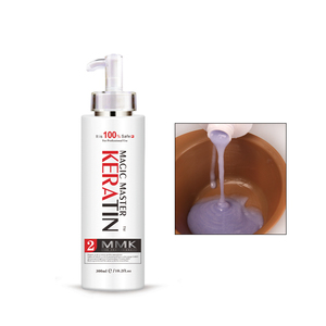 Tratamiento alisador de queratina brasileña profesional sin formaldehído aceite de coco infundido Fórmula 2 en 1 para cabello rizado - Product Image 2