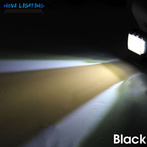 Fuera de la carretera cubre 4 "Negro cubierta de la lente para LED Barra de luz de trabajo lámpara de la niebla - Product Image 5