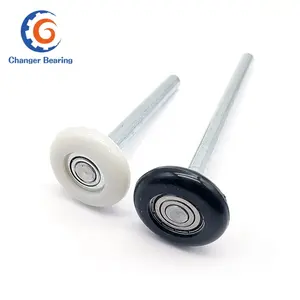 Rodillo de puerta de garaje de plástico de nailon de 2 ''o 3'' con vástago y cojinete para puerta de garaje, puerta corredera - Product Image 1