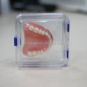 Caja Desechable Cuadrada Transparente de Plástico PS con Membrana, 10x10x4cm, 1mm de Grosor, para Guardar Dentaduras Postizas (Reciclable) <span class=keywords><strong>Hinix</strong></span> HN-105 - Product Image 2