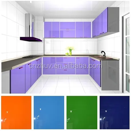 tall wood storage cabinets for kitchen purple color