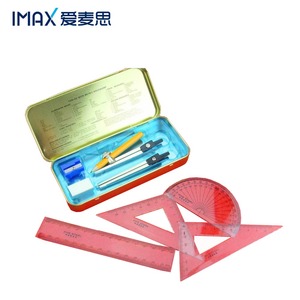 9 pcs ensemble mathématique avec bonne qualité boussole et dirigeants pour une utilisation scolaire - Product Image 1