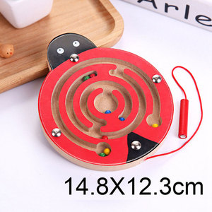 <span class=keywords><strong>Cube</strong></span> Puzzle Labyrinthe Jeu de Jouets En Bois Jeux De Magie Aimant Enfants Adultes Équilibre Magnétique Labyrinthe Jouet - Product Image 3