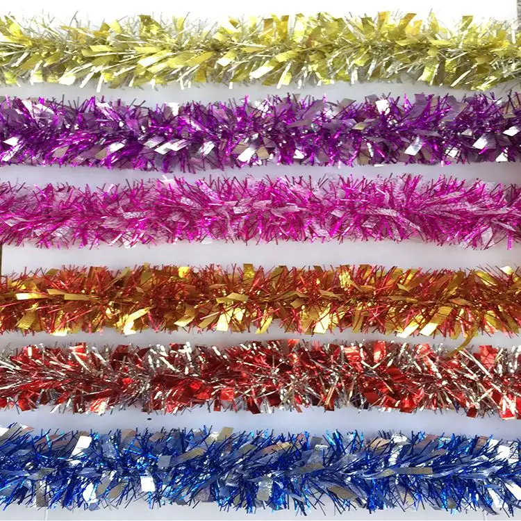 Best prices Xmas party decoration vintage christmas tinsel wire garland