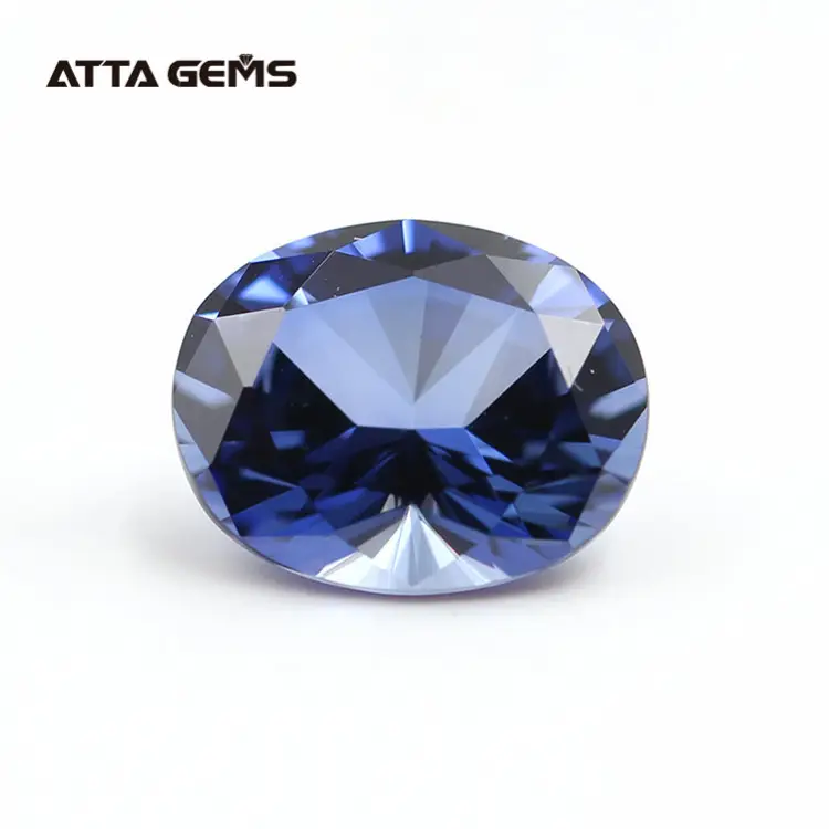 Atta Gems Synthetic Gems Stone 32 # Ceylon Blue Sapphire Stones