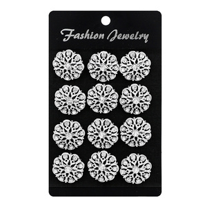 Floral Pins Wedding Bouquets Diamond Decor 24 pack - Wholesale