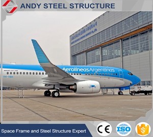 Chine Usine <span class=keywords><strong>de</strong></span> structure en acier La Chine fabrique un <span class=keywords><strong>hangar</strong></span> à avions à structure en acier avec une forte résistance sismique et au vent avec une toiture à ossature en acier <span class=keywords><strong>de</strong></span> bon service - Product Image 4