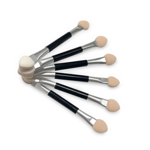 Kuas <span class=keywords><strong>Eyeshadow</strong></span> Oval dua sisi sekali pakai profesional aplikator Makeup ujung spons untuk aplikasi Eye Shadow - Product Image 1