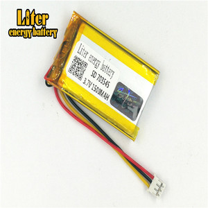 Socket 2.0-3 P 3.7 V 703545 1500 mah factory high quality lithium polymer battery rechargeable li-ion battery lipo - Product Image 1